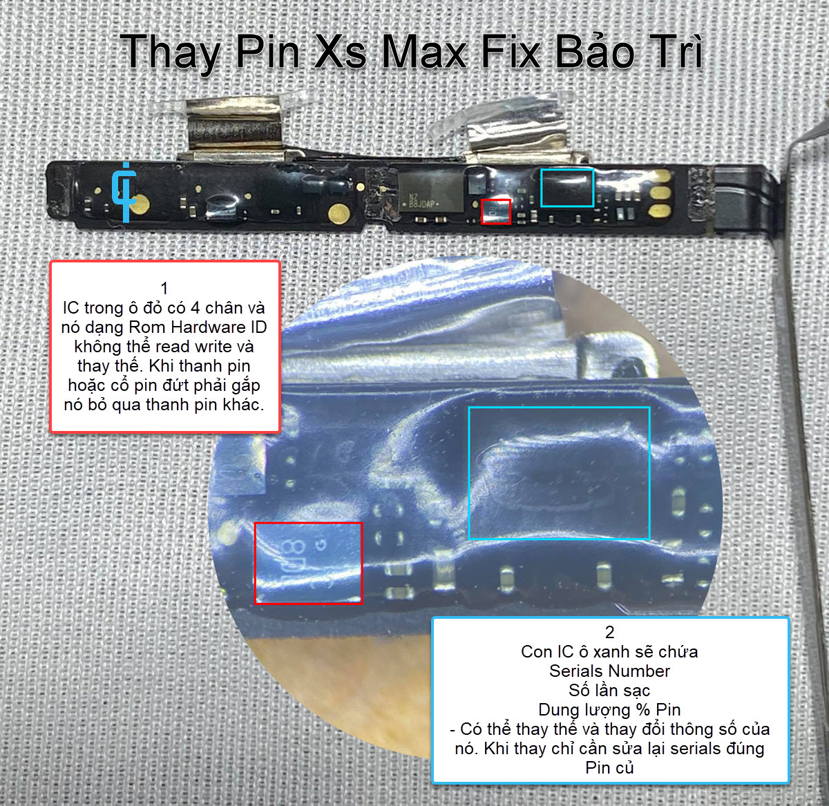 Mạch Pin Xs Max